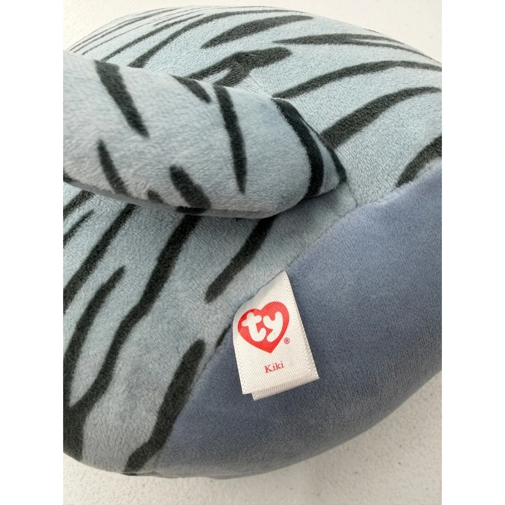 Ty Squish-a-Boos Kiki Grey Tabby Cat Plush Stuffed Animal Medium 10
